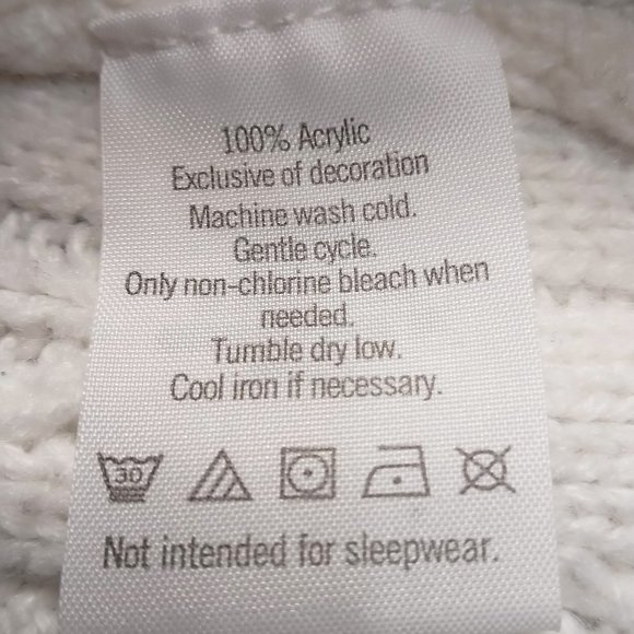 Janie and Jack White Cable Knit Pullover Sweater With Red Bow Size US 3-6M - Picture 5 of 5